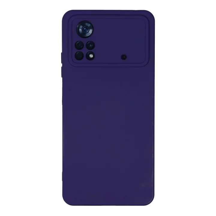 Mey İthalat®  Xiaomi Poco X4 Pro 5G Kılıf Nano içi Kadife Silikon - Mor