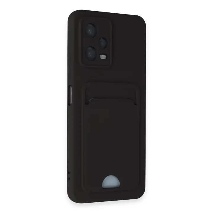 Mey İthalat®  Xiaomi Poco X5 5G Kılıf Kelvin Kartvizitli Silikon - Siyah