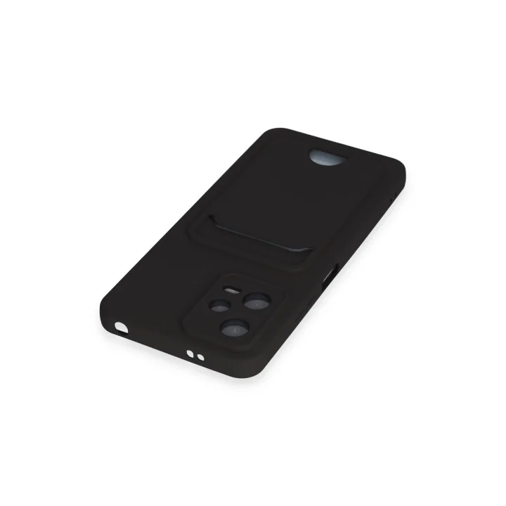 Mey İthalat®  Xiaomi Poco X5 5G Kılıf Kelvin Kartvizitli Silikon - Siyah