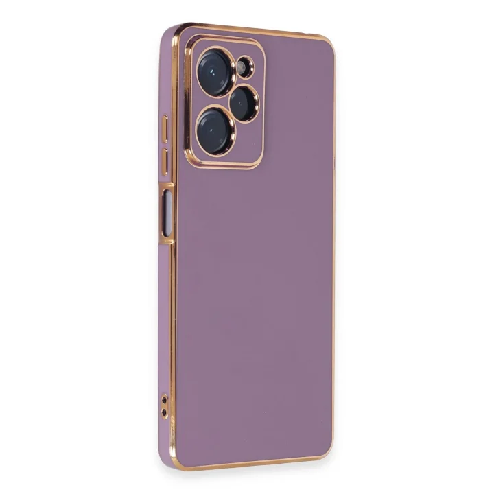 Mey İthalat®  Xiaomi Poco X5 Pro 5G Kılıf Volet Silikon - Mor