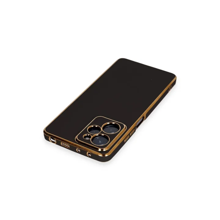 Mey İthalat®  Xiaomi Poco X5 Pro 5G Kılıf Volet Silikon - Siyah