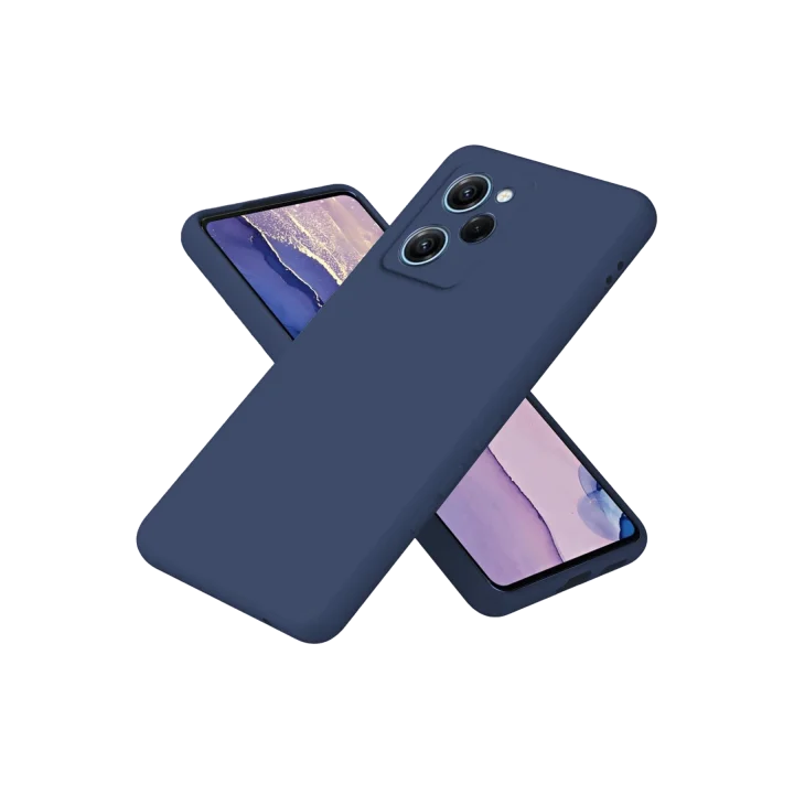 Mey İthalat®  Xiaomi Poco X5 Pro 5G Nano içi Kadife Silikon - Lacivert