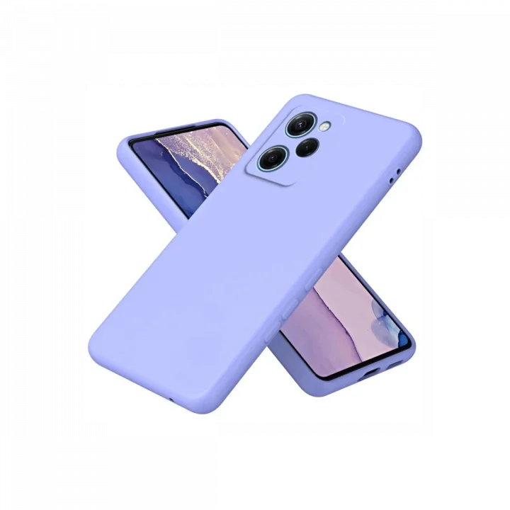 Mey İthalat®  Xiaomi Poco X5 Pro 5G Nano içi Kadife Silikon - Lila