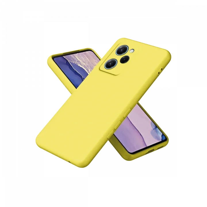Mey İthalat®  Xiaomi Poco X5 Pro 5G Nano içi Kadife Silikon - Sarı