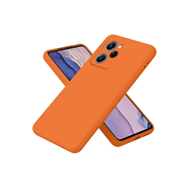 Mey İthalat®  Xiaomi Poco X5 Pro 5G Nano içi Kadife Silikon - Turuncu