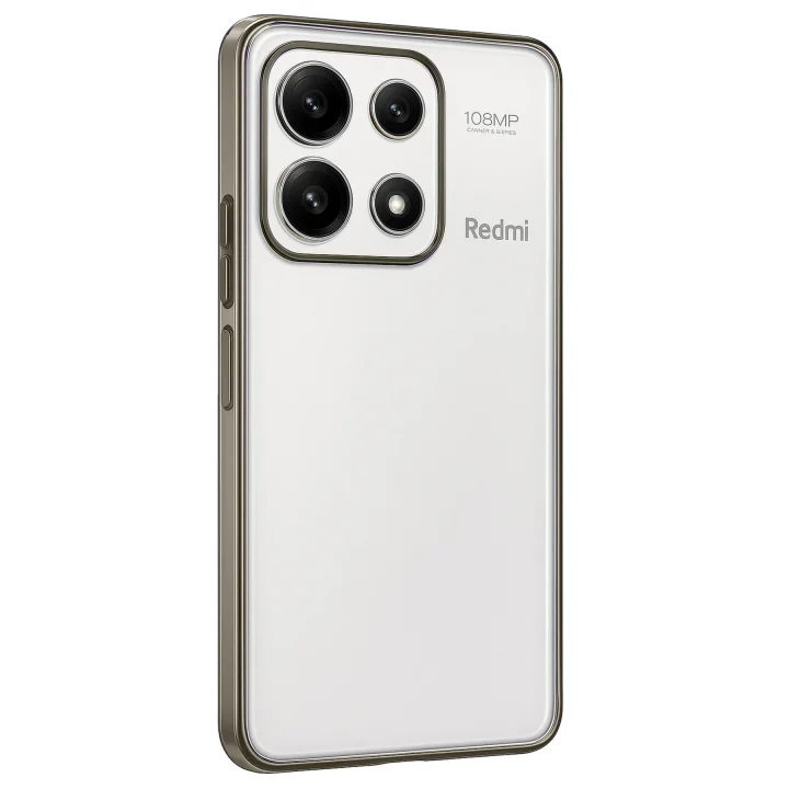 Mey İthalat®  Xiaomi Poco X6 Pro Kılıf  Lensli Silikon - Gold