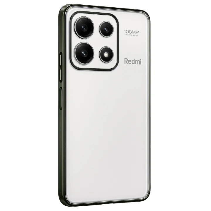 Mey İthalat®  Xiaomi Poco X6 Pro Kılıf  Lensli Silikon - Yeşil