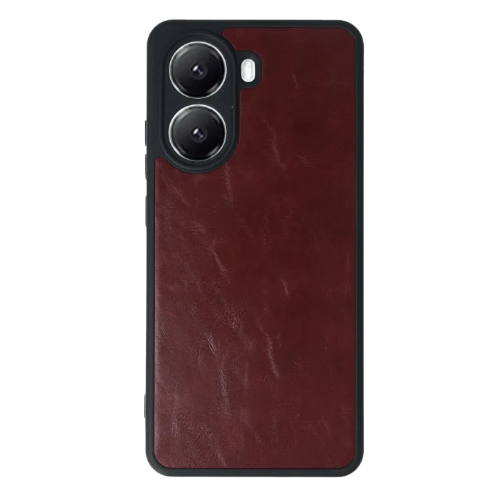 Mey İthalat®  Xiaomi Poco X7 Pro Kılıf Aras Deri Kapak - Bordo