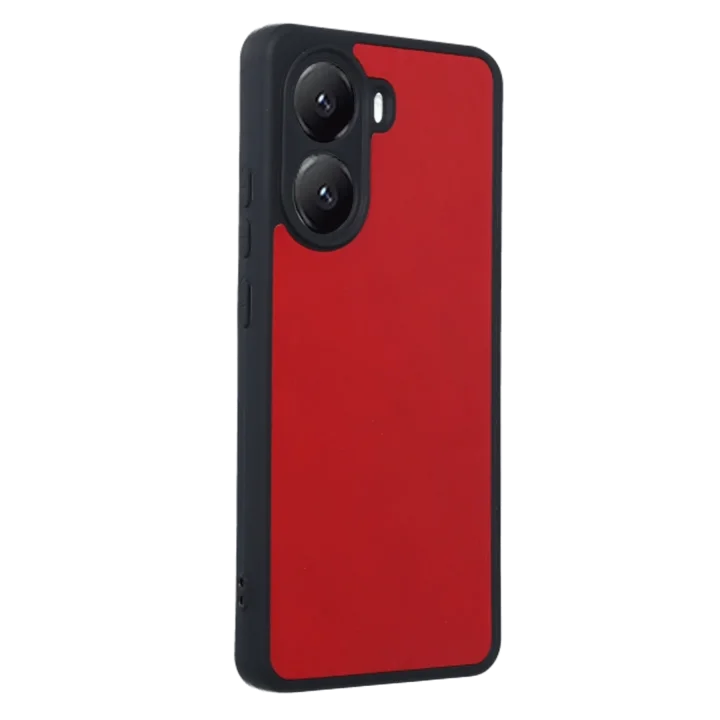 Mey İthalat®  Xiaomi Poco X7 Pro Kılıf Aras Deri Kapak - Kırmızı