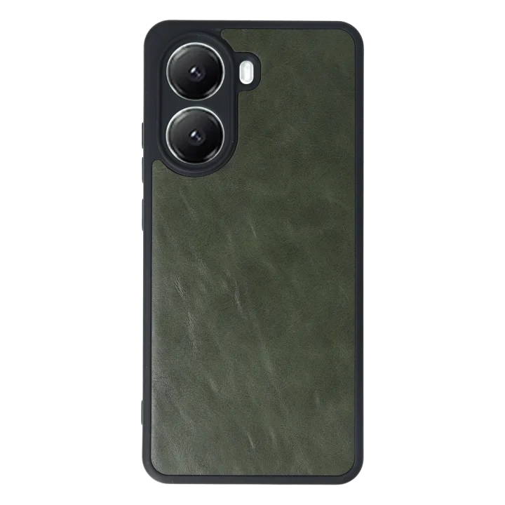 Mey İthalat®  Xiaomi Poco X7 Pro Kılıf Aras Deri Kapak - Koyu Yeşil