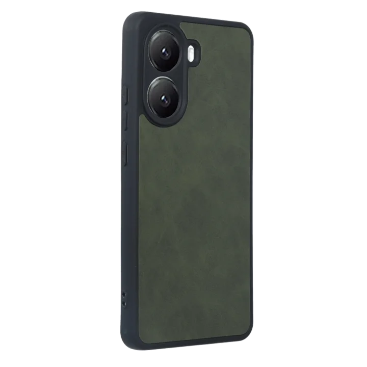 Mey İthalat®  Xiaomi Poco X7 Pro Kılıf Aras Deri Kapak - Koyu Yeşil