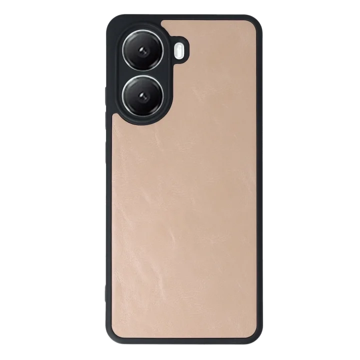 Mey İthalat®   Poco X7 Pro Kılıf Aras Deri Kapak - Pudra