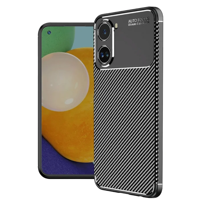 Mey İthalat®  Xiaomi Poco X7 Pro Kılıf Auto Focus Karbon Kapak - Siyah