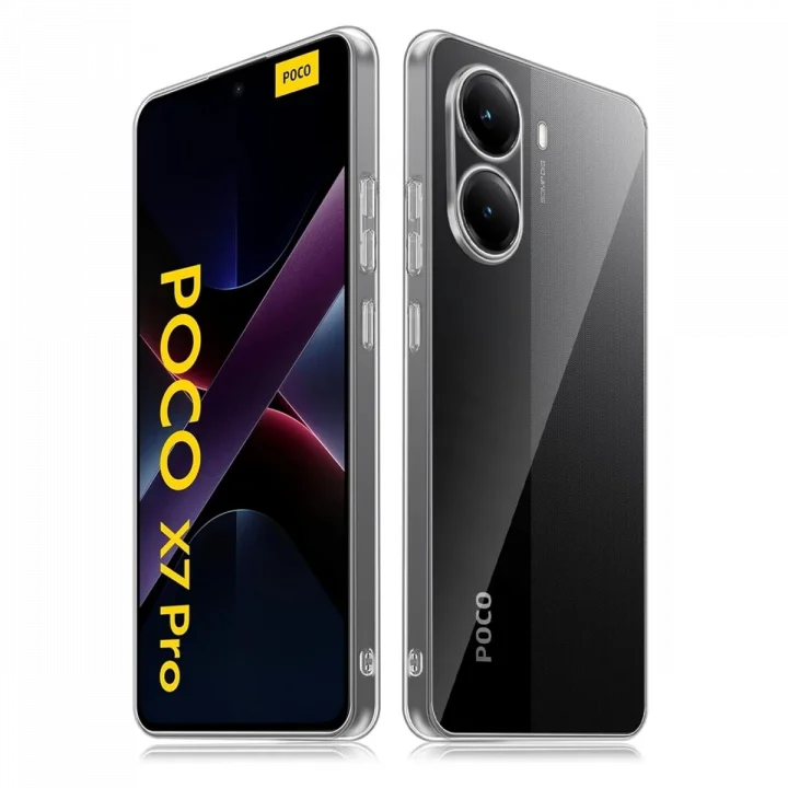 Mey İthalat®  Xiaomi Poco X7 Pro Kılıf Lüx Şeffaf Silikon