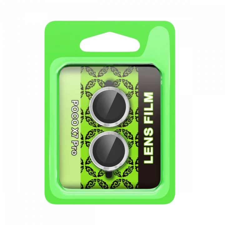 Mey İthalat®  Xiaomi Poco X7 Pro Raze Metal Kamera Lens - Gümüş