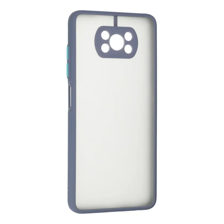 Mey İthalat®  Xiaomi Pocophone X3 Kılıf Montreal Silikon Kapak - Gri