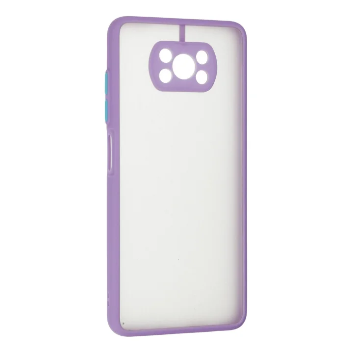 Mey İthalat®  Xiaomi Pocophone X3 Kılıf Montreal Silikon Kapak - Mor