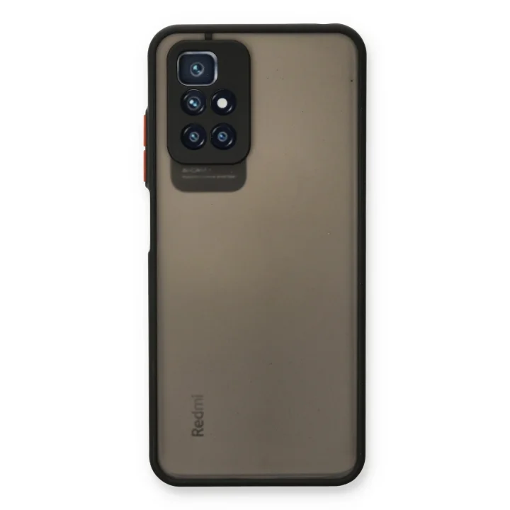 Mey İthalat®  Xiaomi Redmi 10 2022 Kılıf Montreal Silikon Kapak - Siyah