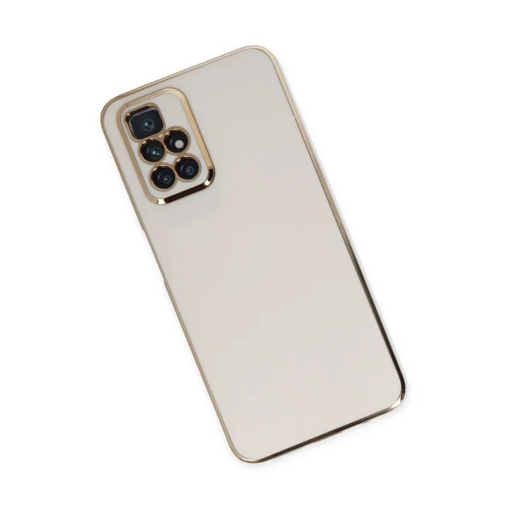 Mey İthalat®  Xiaomi Redmi 10 2022 Kılıf Volet Silikon - Beyaz