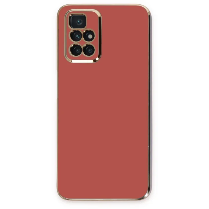 Mey İthalat®  Xiaomi Redmi 10 2022 Kılıf Volet Silikon - Kırmızı