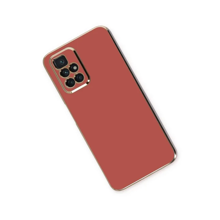 Mey İthalat®  Xiaomi Redmi 10 2022 Kılıf Volet Silikon - Kırmızı