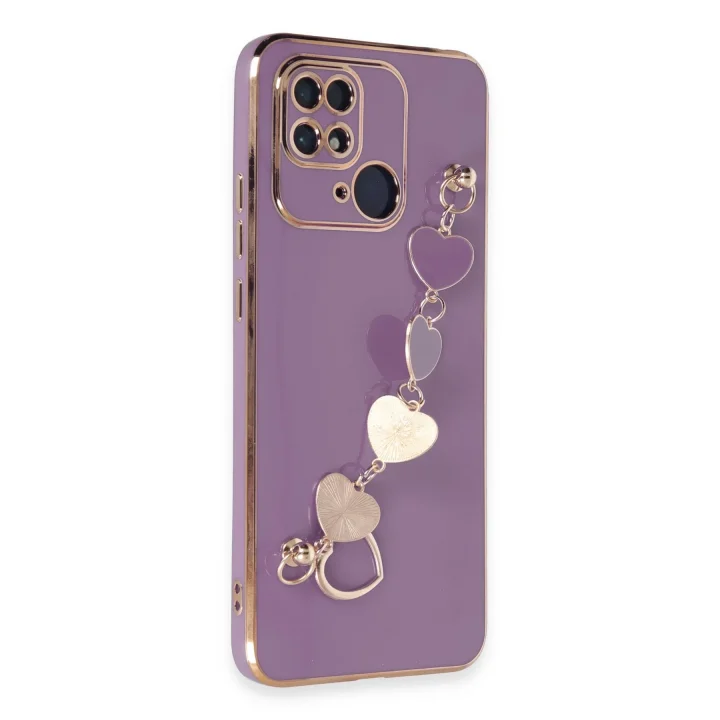 Mey İthalat®  Xiaomi Redmi 10C Kılıf Esila Silikon - Mor