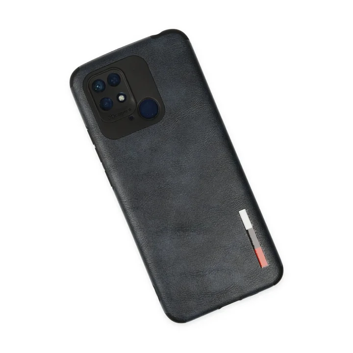 Mey İthalat®  Xiaomi Redmi 10C Kılıf Loop Deri Silikon - Lacivert