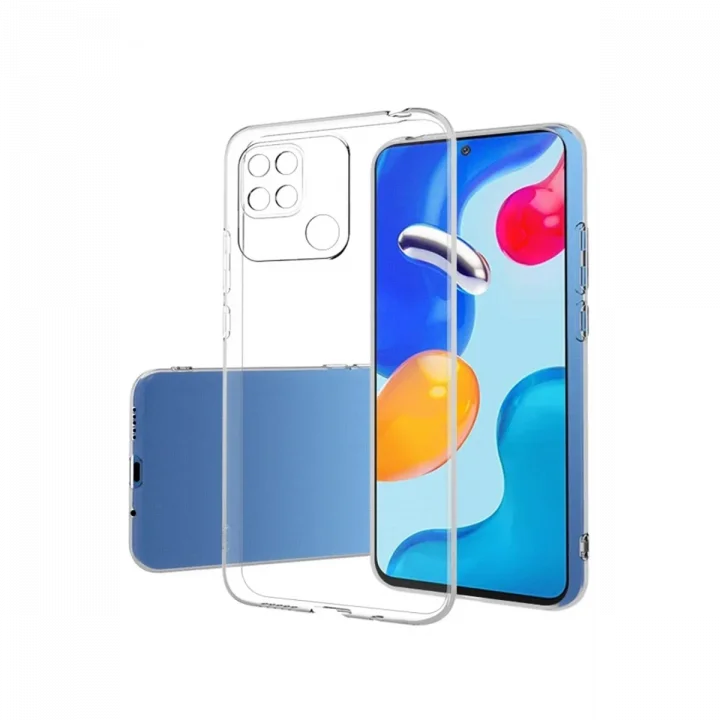 Mey İthalat®  Xiaomi Redmi 10C Kılıf Lüx Şeffaf Silikon