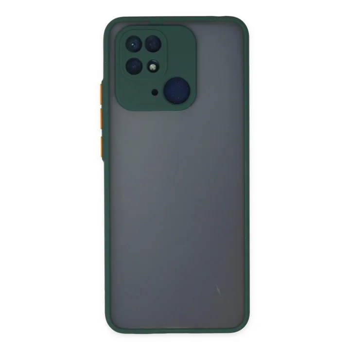 Mey İthalat®  Xiaomi Redmi 10C Kılıf Montreal Silikon Kapak - Yeşil
