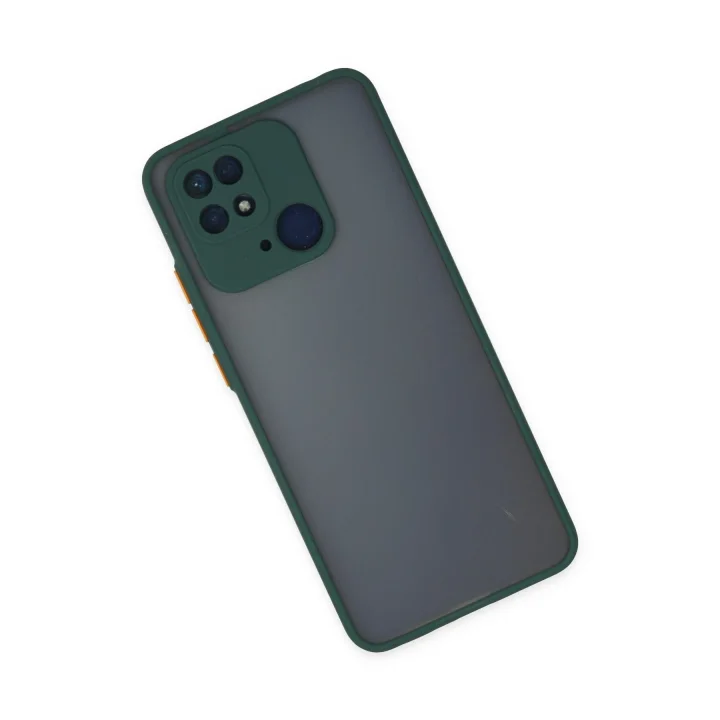 Mey İthalat®  Xiaomi Redmi 10C Kılıf Montreal Silikon Kapak - Yeşil