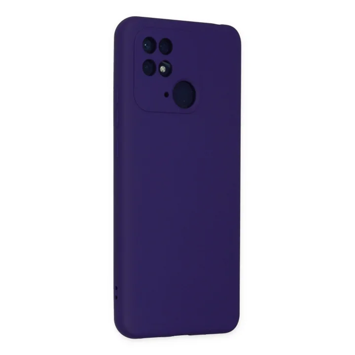 Mey İthalat®  Xiaomi Redmi 10C Kılıf Nano içi Kadife Silikon - Mor