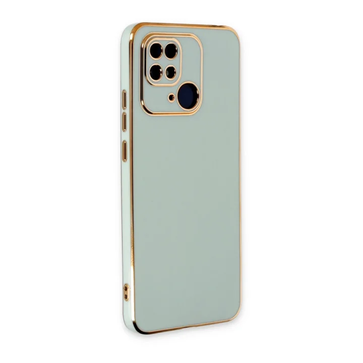Mey İthalat®   Redmi 10C Kılıf Volet Silikon - Açık Yeşil