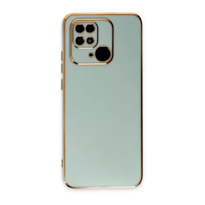 Mey İthalat®   Redmi 10C Kılıf Volet Silikon - Açık Yeşil