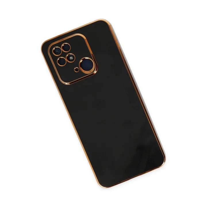 Mey İthalat®   Redmi 10C Kılıf Volet Silikon - Siyah