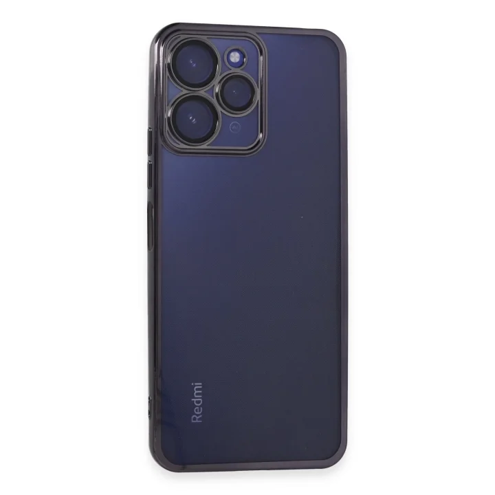Mey İthalat®   Redmi 12 Kılıf  Lensli Silikon - Mor