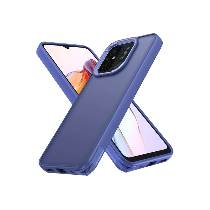 Mey İthalat®  Xiaomi Redmi 12C Kılıf Elegant Kapak - Açık Mavi