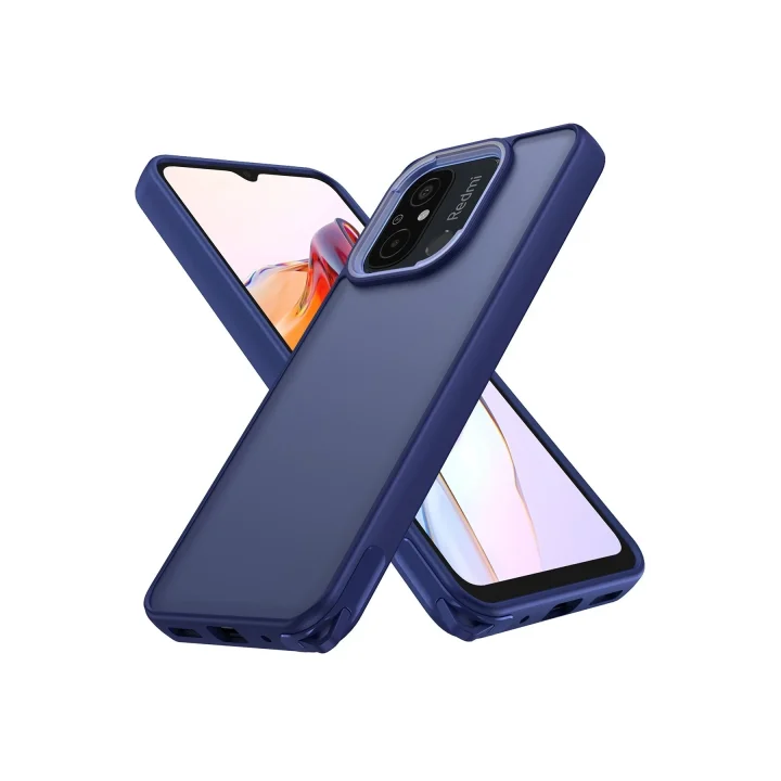 Mey İthalat®  Xiaomi Redmi 12C Kılıf Elegant Kapak - Lacivert