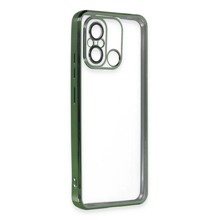 Mey İthalat®  Xiaomi Redmi 12C Kılıf  Lensli Silikon - Yeşil