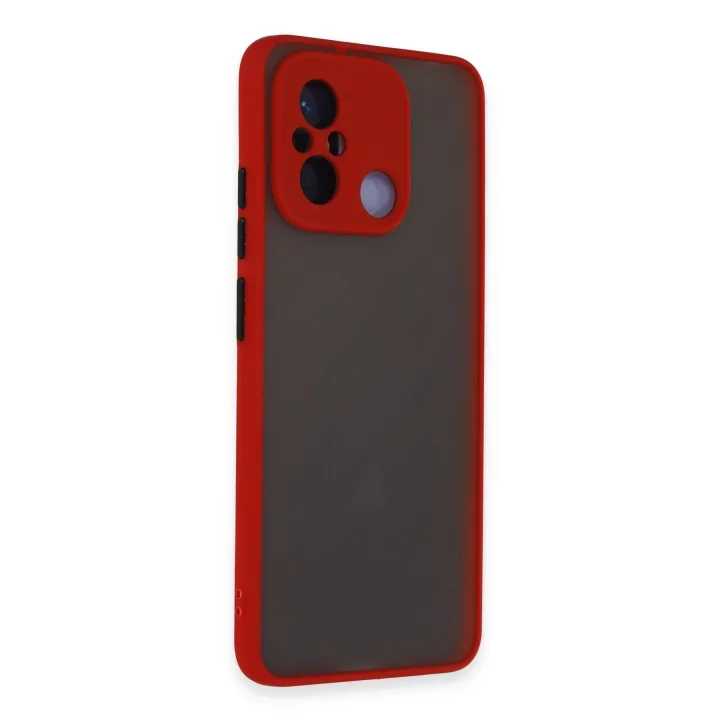 Mey İthalat®  Xiaomi Redmi 12C Kılıf Montreal Silikon Kapak - Kırmızı