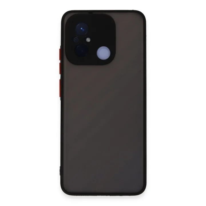 Mey İthalat®  Xiaomi Redmi 12C Kılıf Montreal Silikon Kapak - Siyah