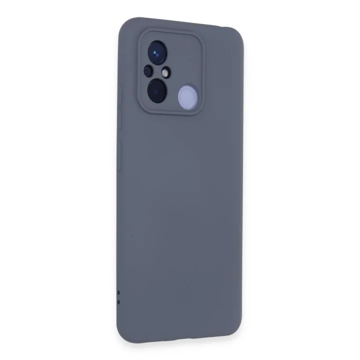 Mey İthalat®  Xiaomi Redmi 12C Kılıf Nano içi Kadife Silikon - Gri