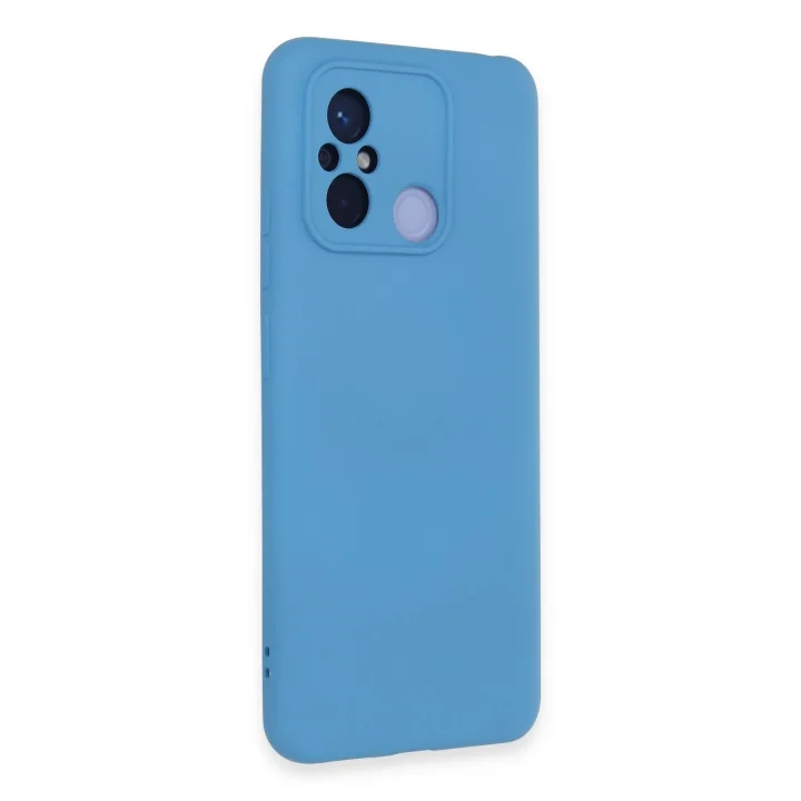 Mey İthalat®  Xiaomi Redmi 12C Kılıf Nano içi Kadife Silikon - Mavi