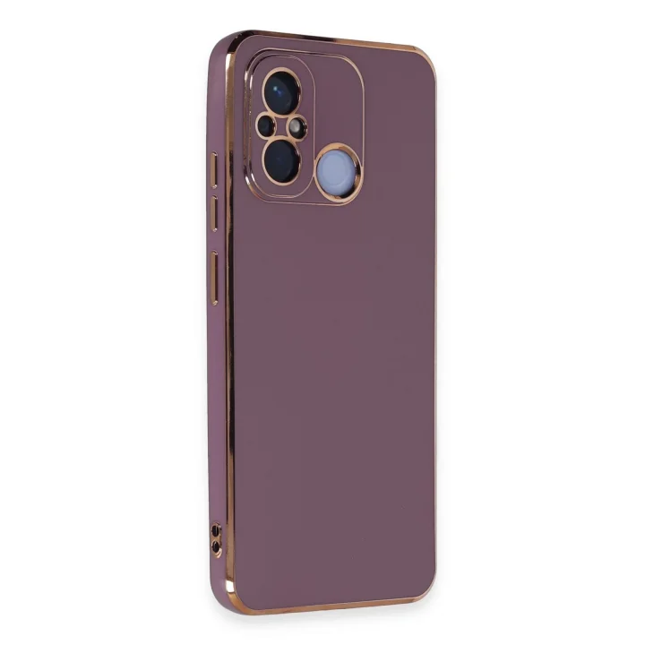 Mey İthalat®  Xiaomi Redmi 12C Kılıf Volet Silikon - Mor