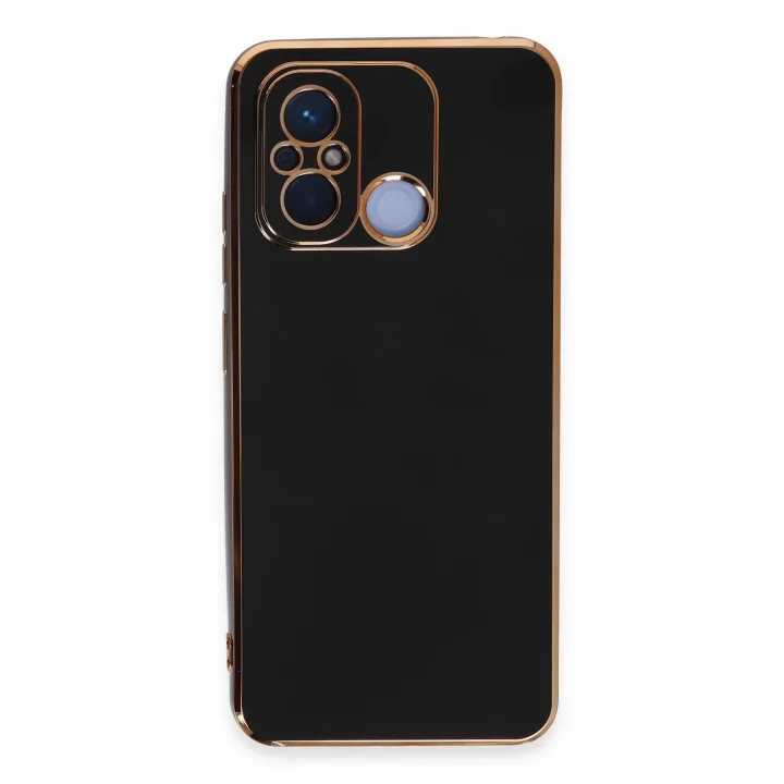 Mey İthalat®  Xiaomi Redmi 12C Kılıf Volet Silikon - Siyah