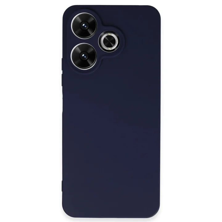 Mey İthalat®   Redmi 13 4G Kılıf First Silikon - Lacivert