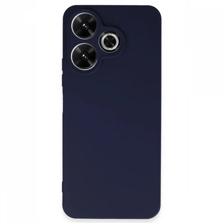 Mey İthalat®   Redmi 13 4G Kılıf First Silikon - Lacivert