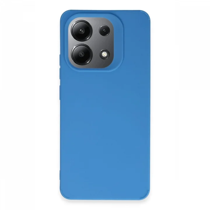 Mey İthalat®   Redmi 13 4G Kılıf First Silikon - Mavi