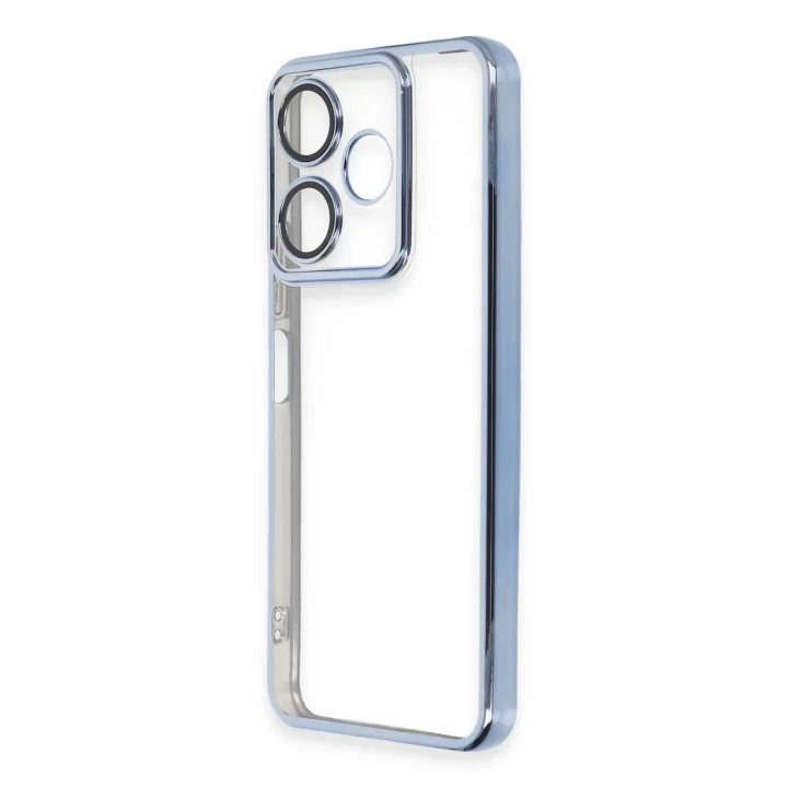 Mey İthalat®  Xiaomi Redmi 13 4G Kılıf  Lensli Silikon - Açık Mavi