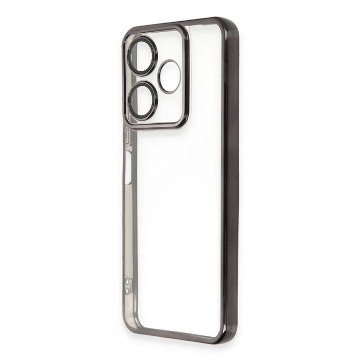 Mey İthalat®  Xiaomi Redmi 13 4G Kılıf  Lensli Silikon - Siyah