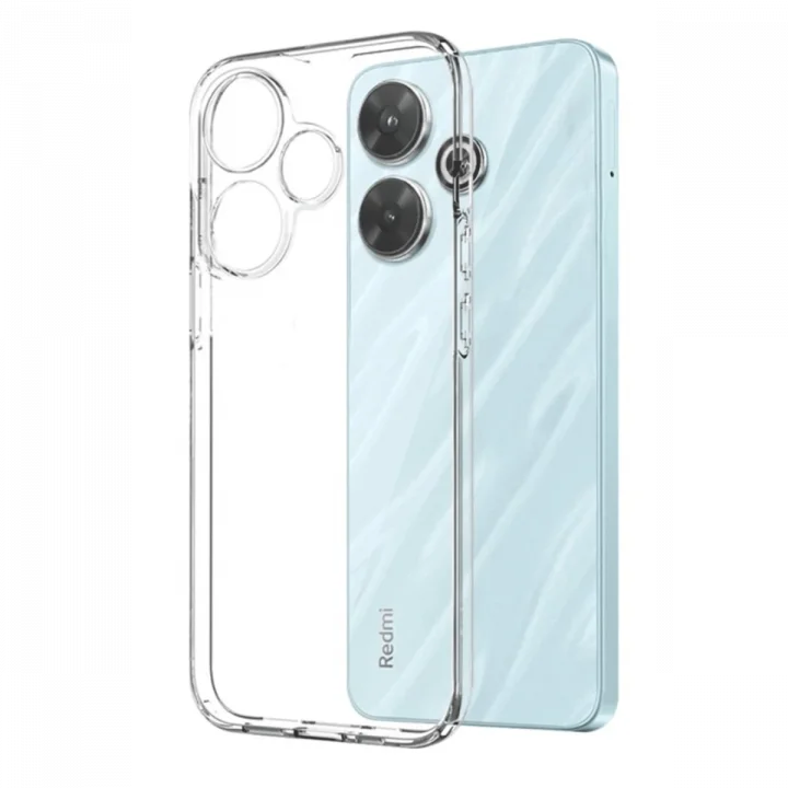 Mey İthalat®   Redmi 13 4G Kılıf Lüx Şeffaf Silikon